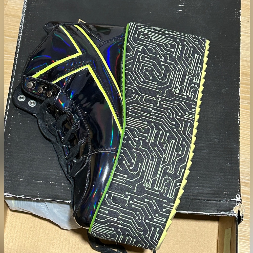 Green Tech Platform Sneaker (Worn Once)